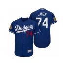 Men's Los Angeles Dodgers #74 Kenley Jansen 2017 Spring Training Flex Base Authentic Collection Stitched Baseball Jersey