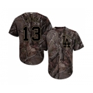 Men's Majestic Los Angeles Dodgers #13 Max Muncy Authentic Camo Realtree Collection Flex Base MLB Jersey