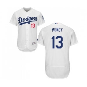 Men's Majestic Los Angeles Dodgers #13 Max Muncy White Home Flex Base Authentic Collection MLB Jersey