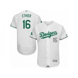 Men's Majestic Los Angeles Dodgers #16 Andre Ethier White Celtic Flexbase Authentic Collection MLB Jersey
