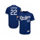 Men's Majestic Los Angeles Dodgers #22 Clayton Kershaw Royal Blue Flexbase Authentic Collection MLB Jersey