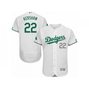 Men's Majestic Los Angeles Dodgers #22 Clayton Kershaw White Celtic Flexbase Authentic Collection MLB Jersey