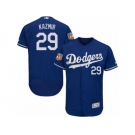 Men's Majestic Los Angeles Dodgers #29 Scott Kazmir Royal Blue Flexbase Authentic Collection MLB Jersey