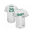 Men's Majestic Los Angeles Dodgers #29 Scott Kazmir White Celtic Flexbase Authentic Collection MLB Jersey