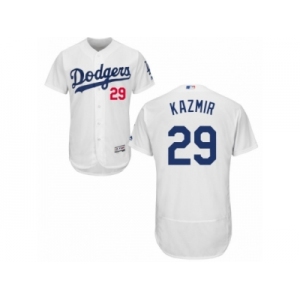 Men's Majestic Los Angeles Dodgers #29 Scott Kazmir White Flexbase Authentic Collection MLB Jersey