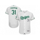 Men's Majestic Los Angeles Dodgers #31 Joc Pederson White Celtic Flexbase Authentic Collection MLB Jersey