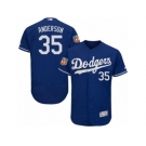 Men's Majestic Los Angeles Dodgers #35 Brett Anderson Royal Blue Flexbase Authentic Collection MLB Jersey