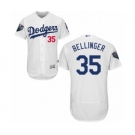 Men's Majestic Los Angeles Dodgers #35 Cody Bellinger White Home Flex Base Authentic Collection 2018 World Series MLB Jersey