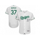 Men's Majestic Los Angeles Dodgers #37 Brandon Beachy White Celtic Flexbase Authentic Collection MLB Jersey