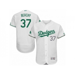 Men's Majestic Los Angeles Dodgers #37 Brandon Beachy White Celtic Flexbase Authentic Collection MLB Jersey