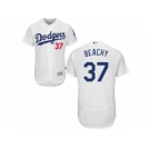 Men's Majestic Los Angeles Dodgers #37 Brandon Beachy White Flexbase Authentic Collection MLB Jersey