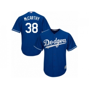 Men's Majestic Los Angeles Dodgers #38 Brandon McCarthy Replica Royal Blue Alternate Cool Base MLB Jersey