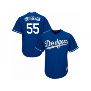 Men's Majestic Los Angeles Dodgers #55 Joe Blanton Replica Royal Blue Alternate Cool Base MLB Jersey