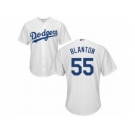 Men's Majestic Los Angeles Dodgers #55 Joe Blanton Replica White Home Cool Base MLB Jersey