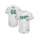 Men's Majestic Los Angeles Dodgers #66 Yasiel Puig White Celtic Flexbase Authentic Collection MLB Jersey