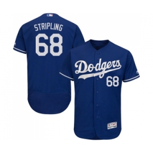Men's Majestic Los Angeles Dodgers #68 Ross Stripling Royal Blue Flexbase Authentic Collection MLB Jersey