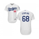 Men's Majestic Los Angeles Dodgers #68 Ross Stripling White Home Flex Base Authentic Collection MLB Jersey