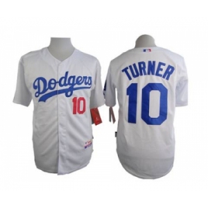 mlb jerseys los angeles dodgers #10 turner white