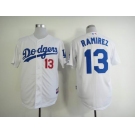 mlb jerseys los angeles dodgers #13 ramirez white[ramirez]