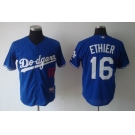 mlb jerseys los angeles dodgers #16 ethier blue