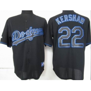mlb jerseys los angeles dodgers #22 kershaw black fashion