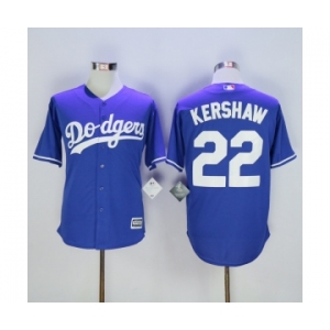 mlb jerseys los angeles dodgers #22 kershaw blue[new]