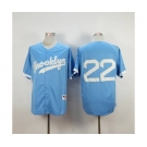 mlb jerseys los angeles dodgers #22 kershaw lt.blue[m&n]