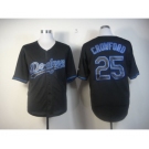 mlb jerseys los angeles dodgers #25 crowford black[fashion]