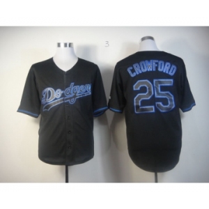 mlb jerseys los angeles dodgers #25 crowford black[fashion]