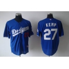 mlb jerseys los angeles dodgers #27 kemp blue