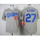 mlb jerseys los angeles dodgers #27 kemp grey[2014 new]