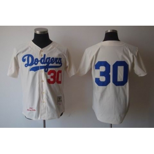 mlb jerseys los angeles dodgers #30 maury wills m&n cream 1962