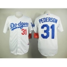 mlb jerseys los angeles dodgers #31 pederson white