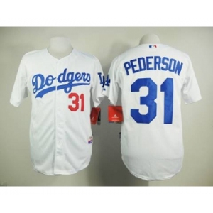 mlb jerseys los angeles dodgers #31 pederson white