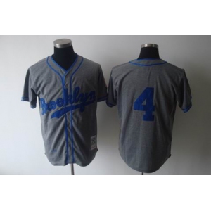 mlb jerseys los angeles dodgers #4 herman m&n grey