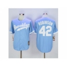 mlb jerseys los angeles dodgers #42 robinson lt.blue