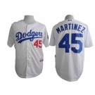 mlb jerseys los angeles dodgers #45 martinez white