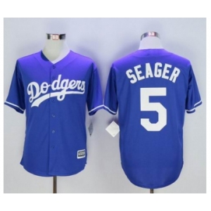 mlb jerseys los angeles dodgers #5 corey seager blue