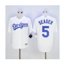 mlb jerseys los angeles dodgers #5 corey seager white[new]