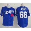 mlb jerseys los angeles dodgers #66 puig blue[cool base]