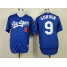 mlb jerseys los angeles dodgers #9 gordon blue