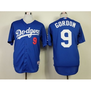 mlb jerseys los angeles dodgers #9 gordon blue