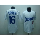 mlb los angeles dodgers #16 ethier white