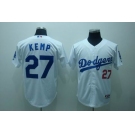 mlb los angeles dodgers #27 kemp white (cool base)