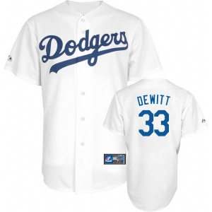 mlb los angeles dodgers #33 Dewitt white