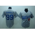 mlb los angeles dodgers #99 ramirez grey