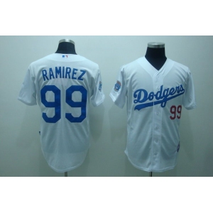 mlb los angeles dodgers #99 ramirez white(cool base)
