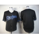 mlb los angeles dodgers blank black fashion jersey