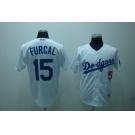 mlb los angeles dodgers furcal #15 white