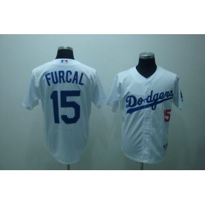 mlb los angeles dodgers furcal #15 white